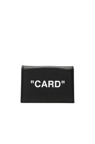 Off-white Small Flap Card Case In Black