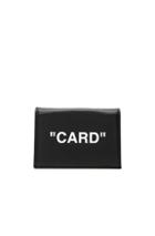 Off-white Small Flap Card Case In Black