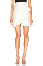 Stella Mccartney Ruffled Wrap Skirt In Neutrals,white