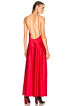 Off-white Slip Dress In Red