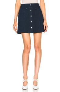 Rag & Bone Siggy Skirt In Blue