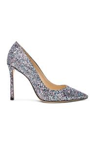 Jimmy Choo Glitter Romy 100 Heels In Multi