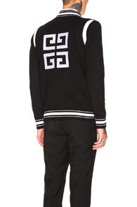 Givenchy 4g Teddy Varsity In Black,stripes,white