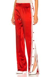 Monse Side Snap Track Pant In Red,white