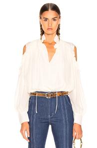 Chloe Silk Blouse In Neutral