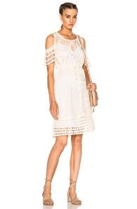 See By Chloe Crochet Dress In Neutrals