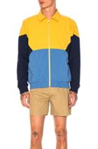 Aime Leon Dore Full Zip Windbreaker In Yellow,blue