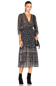 Veronica Beard Dreamweaver Dress In Blue,floral
