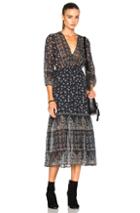 Veronica Beard Dreamweaver Dress In Blue,floral