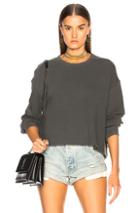 The Great Cut Off Sweatshirt In Gray