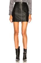 Rag & Bone/jean Heidi Leather Skirt In Black