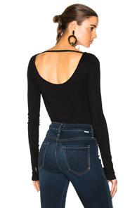 Helmut Lang Long Sleeve Ballet Tee In Black