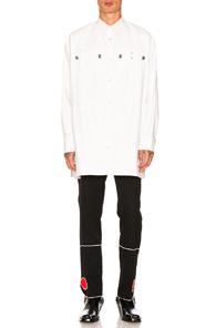 Calvin Klein 205w39nyc Oversized Western Shirt In White
