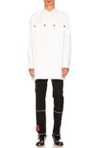 Calvin Klein 205w39nyc Oversized Western Shirt In White