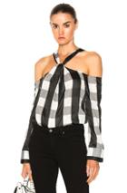 Rag & Bone Collingwood Top In Black,checkered & Plaid,white