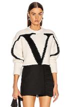 Valentino Logo Sweater In Abstract,white