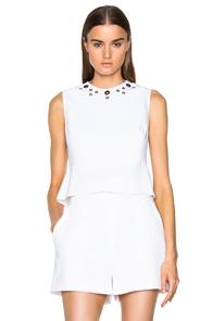 Proenza Schouler Peplum Top In White