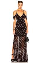 Needle & Thread Prairie Ditsy Maxi Dress In Black,floral