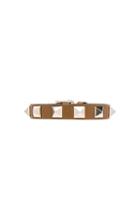 Valentino Rockstud Bracelet In Brown