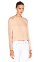 Jonathan Simkhai Mesh Drape Top In Pink