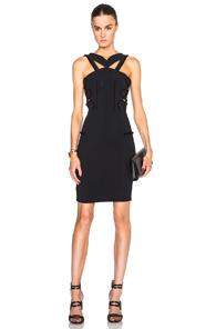 Roland Mouret Altamira Stretch Double Crepe Dress In Black