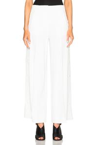 Acne Studios Oshea Stretch Crepe Trousers In White