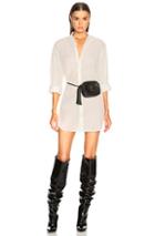 Saint Laurent Oversized Shirt In White
