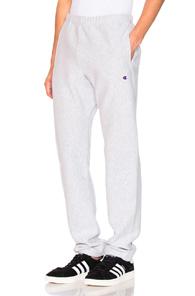 Champion Reverse Weave Elastic Cuff Pant In Gray