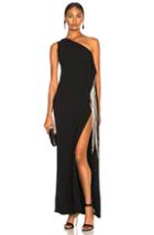 Stella Mccartney Melody One Shoulder Gown In Black