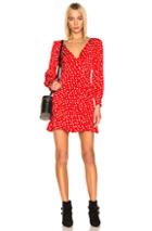 Alexachung Double Tie Wrap Dress In Floral,red