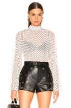 Rta Tennessee Blouse In Polka Dots,white
