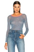 Isabel Marant Etoile Aggy Thin Striped Sweater In Blue