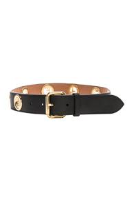 Fendi Ff Studded Belt In Black