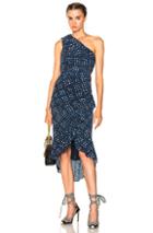 Ulla Johnson Silk Imogen Dress In Blue,geometric Print