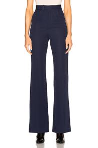 Maison Margiela Gabardine Trousers In Blue