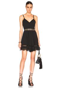 Jonathan Simkhai Crepe Trim Romper In Black