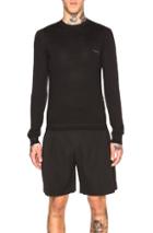 Givenchy Crew Neck Patch Jumper In Black