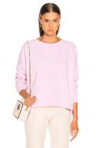 Amo Cut Off Sweatshirt In Pink