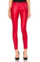 Rta Lucy Leather Pants In Red