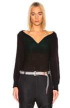 Y/project Off Shoulder Sweater In Black