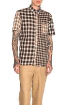 Kolor Beacon Mixed Plaid Shirt In Brown,neutrals,checkered & Plaid