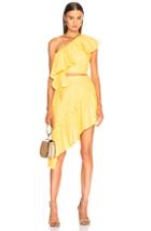Adriana Degreas Ruffles Matching Set In Yellow
