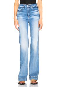 Rag & Bone/jean Justine Wide Leg In Blue
