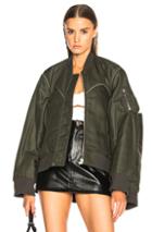 Helmut Lang X Shayne Oliver Four Sleeved Bomber Jacket In Green
