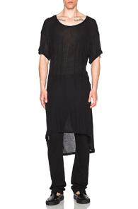 Ann Demeulemeester Poem Print Tee In Black