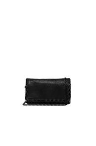 Stella Mccartney Falabella Black Chain Crossbody In Black