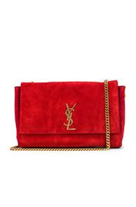 Saint Laurent Reversible Monogramme Kate Bag In Red