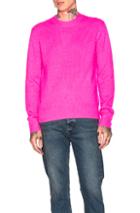 Acne Studios Peele Sweater In Pink,neon
