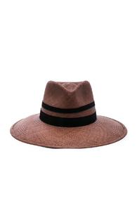 Janessa Leone Mia Fedora Hat In Brown