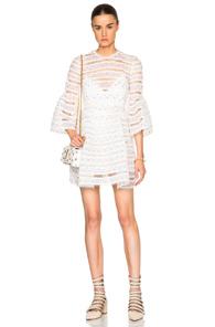 Zimmermann Mischief Rosebud Dress In White,floral